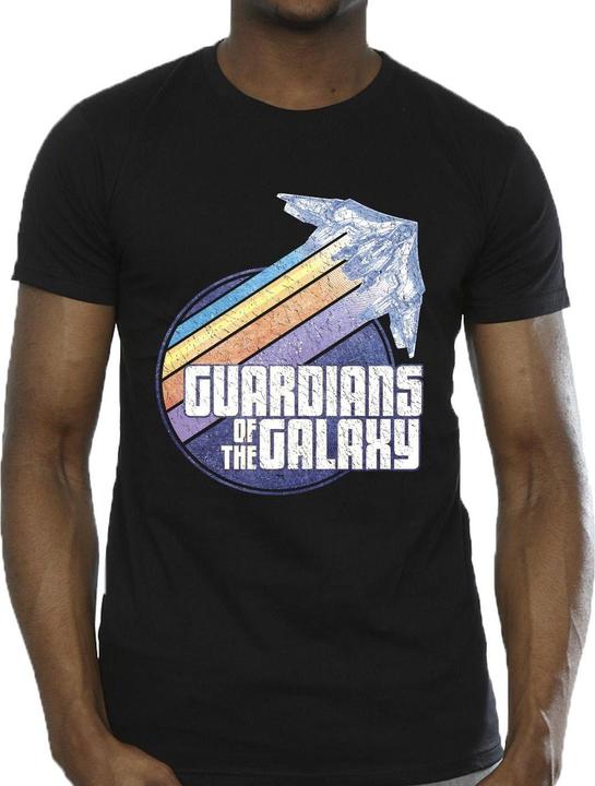 Actual product image Guardians of the Galaxy Mens Badge Rocket T-Shirt (XXL)