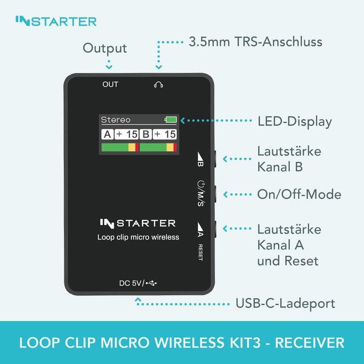 Produktbild Wiltec Loop Clip Micro Wireless Kit3 - 3.5