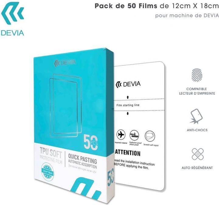 Produktbild Devia Intelligent TPU Soft Protective Film (50 x)