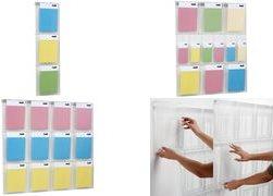Produktbild Helit Wanddisplay PLACATIV, 3 Fächer DIN A4 hoch, glasklar Fachtiefe: 35 mm, SAN Material (A4 hoch)