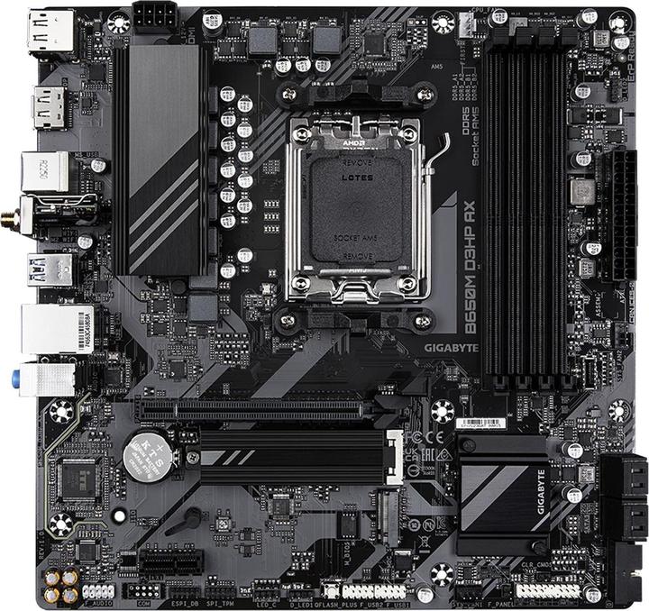 Gigabyte B650M D3HP AX (AM5, AMD B650, mATX)