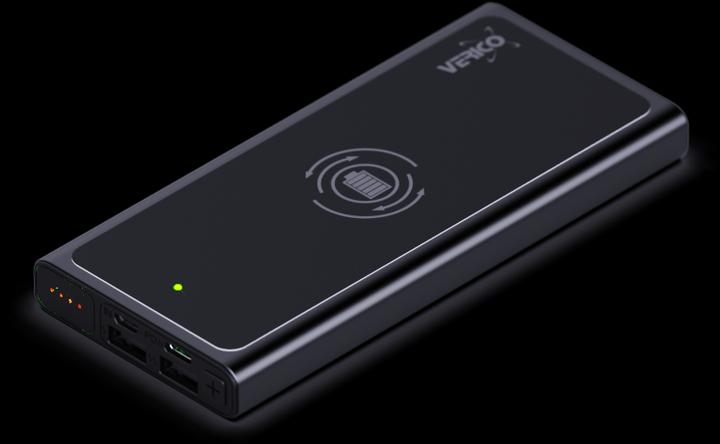 Image du produit Verico Banque d'énergie hybride sans fil Power Plus Air, 10 000mAh, charge sans fil, fonction de charge PD (10000 mAh)