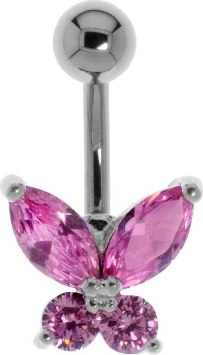 Bijouteria Bauchpiercing (Edelstahl, Messing, Kristall)