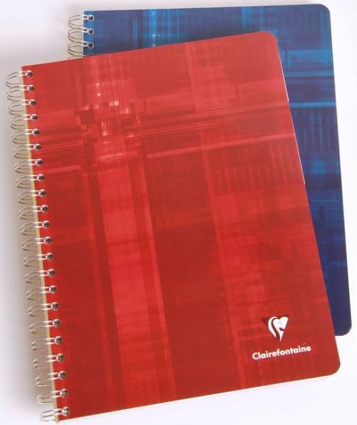 Produktbild Clairefontaine Spiralheft mit Register (A4, Kariert, Harter Einband)