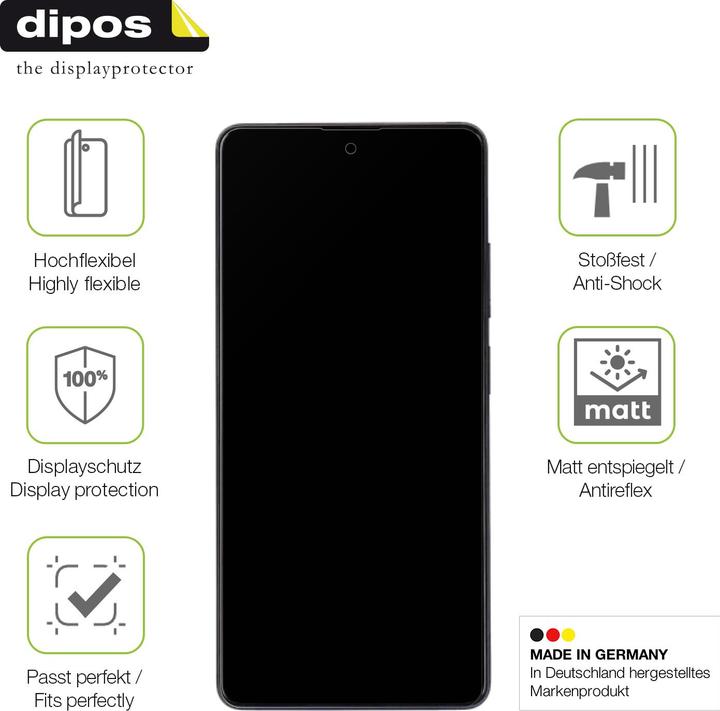 Actual product image Dipos Full Cover Screen Protector Matte (1 Piece, Xiaomi Redmi Note 12 Pro 5G)