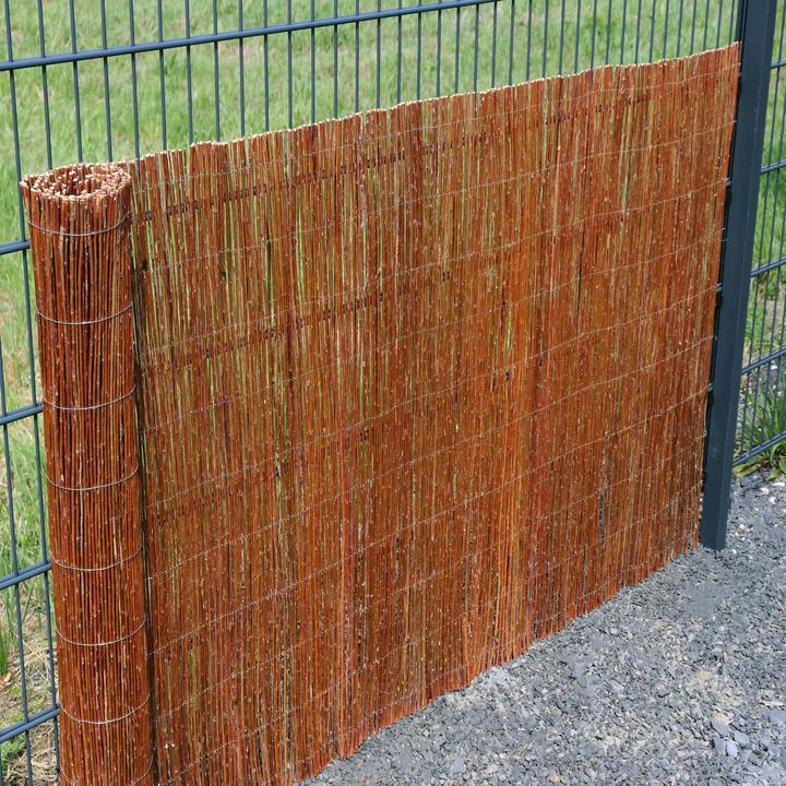 Actual product image Aquagart Weidenmatte 50m x 100 cm I Sichtschutzmatte aus Weiden Natürlicher Sichtschutz für Garten
