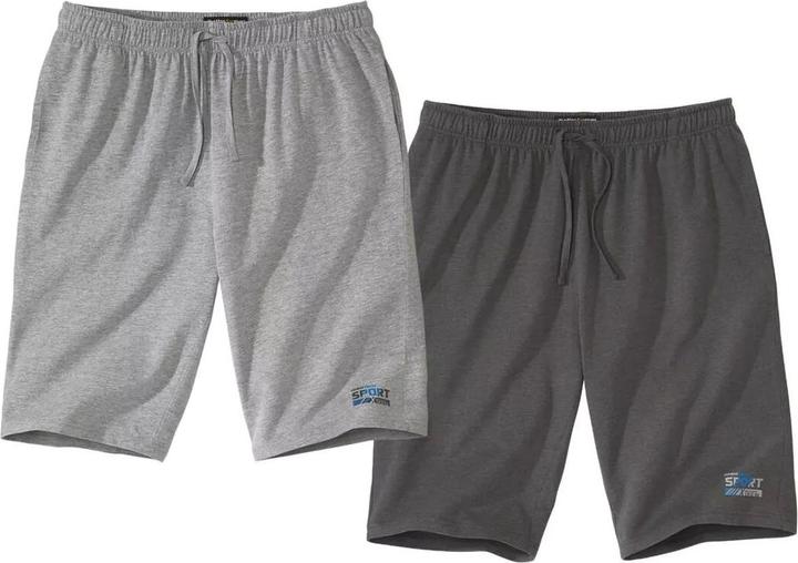 Atlas For Men 2erPack Bermudas aus Jersey