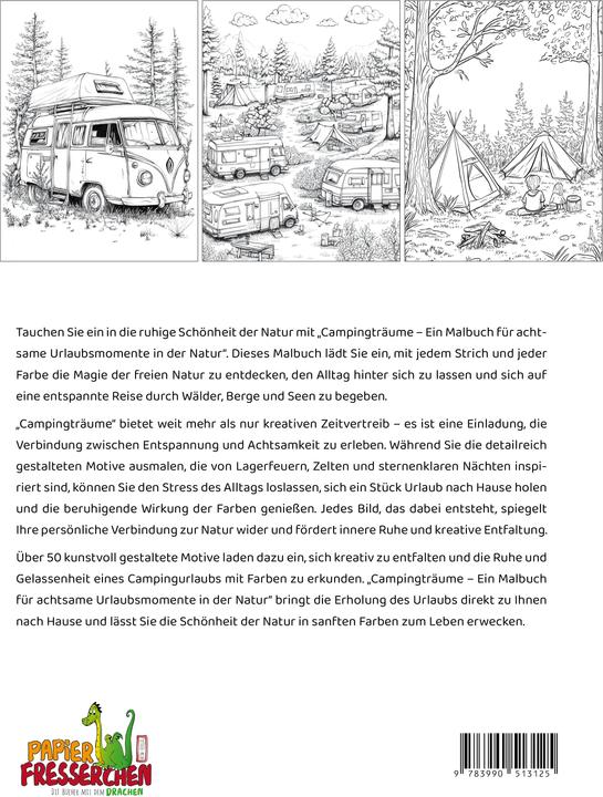 Immagine prodotto Sogni da campeggio - Un libro da colorare per trascorrere momenti di vacanza all'insegna della