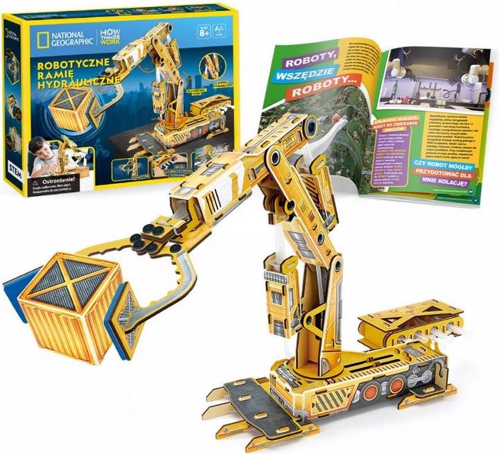 Actual product image Cubicfun 3D Puzzle Robotic Hydraulic Arm National Geographic DS1092H Cubic Fun (4 pieces)