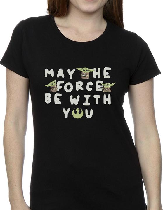 Immagine prodotto Star Wars The Mandalorian Grogu May The Force Be With You Maglietta Donna (XXL)