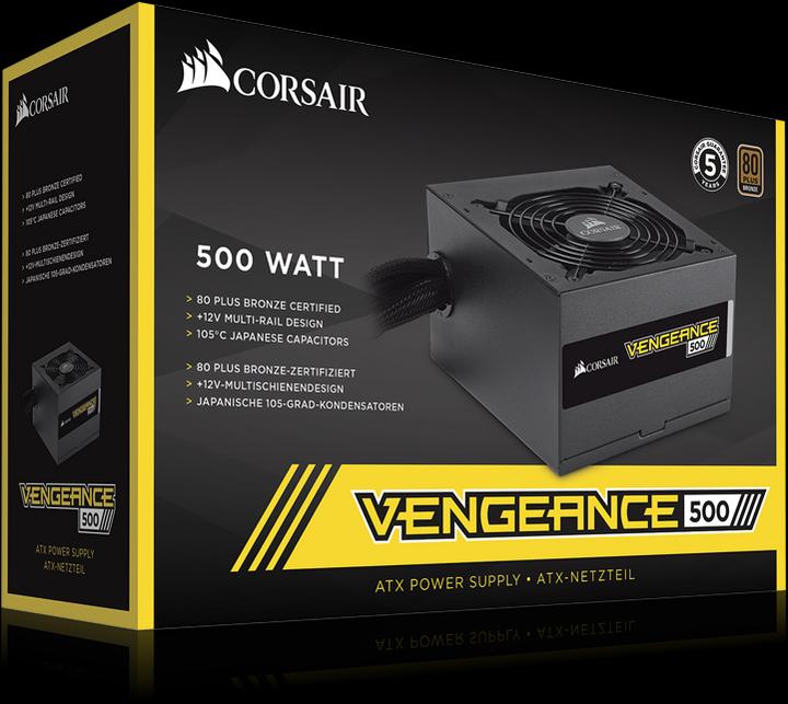 Actual product image Corsair Vengeance 500 (500 W)