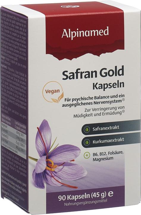 Produktbild Alpinamed Safran Gold (90 Stück, Kapseln, 88 g)