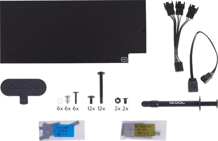 Image du produit Alphacool Eiswolf 2 GPU AIO 360mm Radeon RX 6800/6800XT Gaming Trio X avec plaque arrière