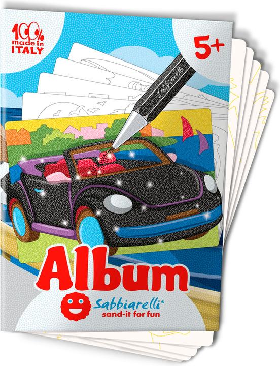 Image du produit Sabbiarelli Sand-it for Fun Album Cars, 5 motifs (15 x 20 cm)