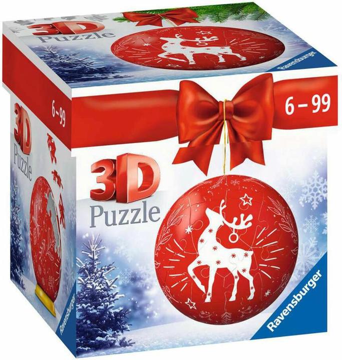 Actual product image Ravensburger Puzzle ball Christmas bauble reindeer (54 pieces)