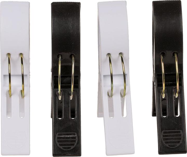 Image du produit Magni Pinces à linge grande noir et blanc 4pcs
