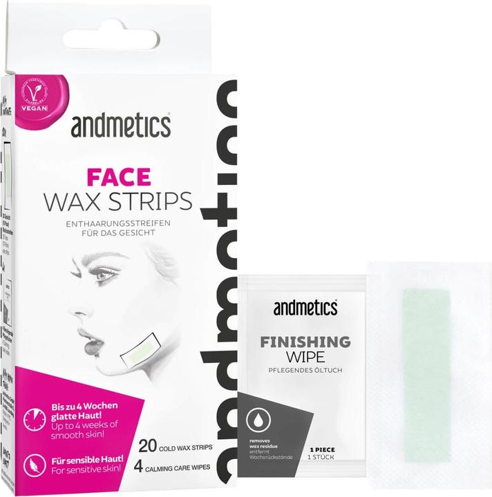 Produktbild Andmetics Gesicht Wachsstreifen (20 x)
