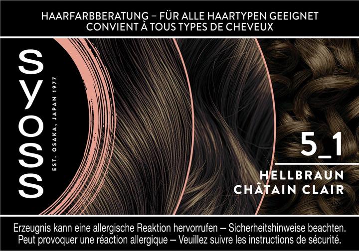 Actual product image Syoss Coloration 5 1 Hellbraun (5 1 Light brown)