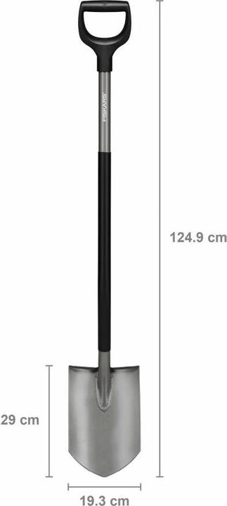 Produktbild Magni Ergonomic Gärtnerspaten Fiskars spitz Länge 125 cm, D-Griff