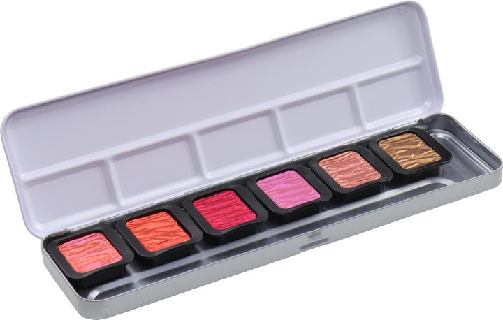 Image du produit Finetec 6 couleurs nacrées - F0603S - WARM (incl. 1 couleur flip-flop) (Fuchsia, Or d'automne, Or rose, Noisette, Rubis, Tangelo)
