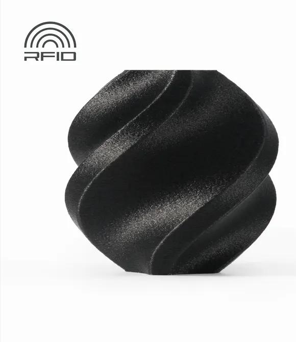Actual product image Bambu Lab PAHT CF - Black - 1.75mm - 1kg (PAHT, 1.75 mm, 1000 g, Black)
