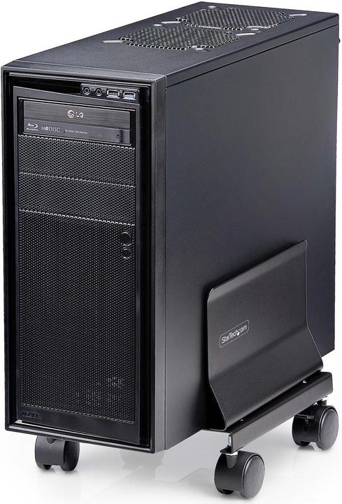 Actual product image StarTech com Computer Tower Cart, Rolling Mobile CPU Caddy on Wheels (Casters), Max Load 46.3lb/21kg