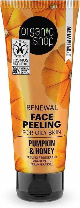 Produktbild Organic Shop Renewal Face Peeling für fettige Haut, Kürbis und Honig, 75 ml (Peeling, 75 ml)