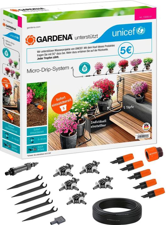 Immagine prodotto Gardena Sistema Micro Drip (Set per l'irrigazione a goccia)