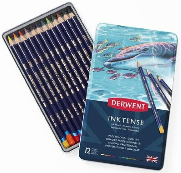 Actual product image Derwent Inktense Permanent (Multicoloured, 12 x)