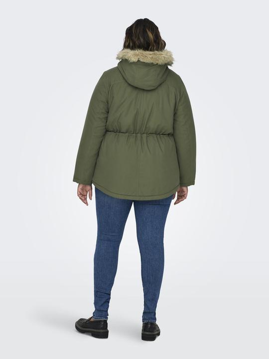 Produktbild Only Kapuze mit abnehmbarem Kunstfell-Rand Curve Parka Langer Parka (54)