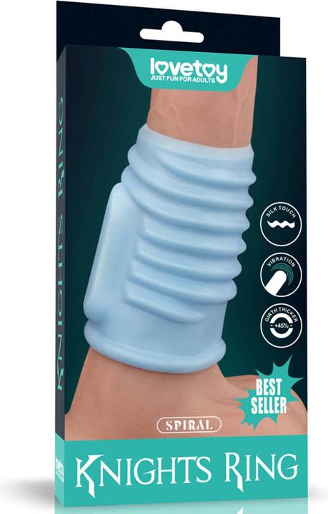 Actual product image Lovetoy Vibrating Spiral Knights Ring