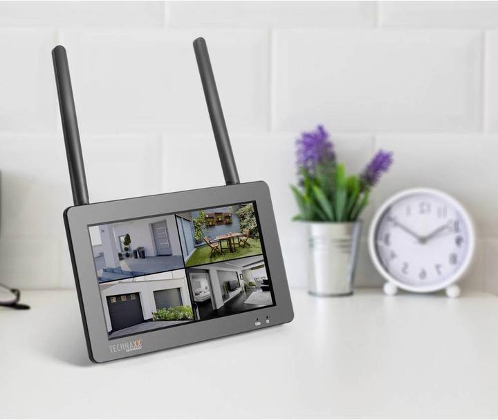 Actual product image Technaxx TX-128 4880 Radio, wireless, WLAN IP radio surveillance set 4-channel with 1 camera 1920 x 1080 (1920 x 1080 Pixels)