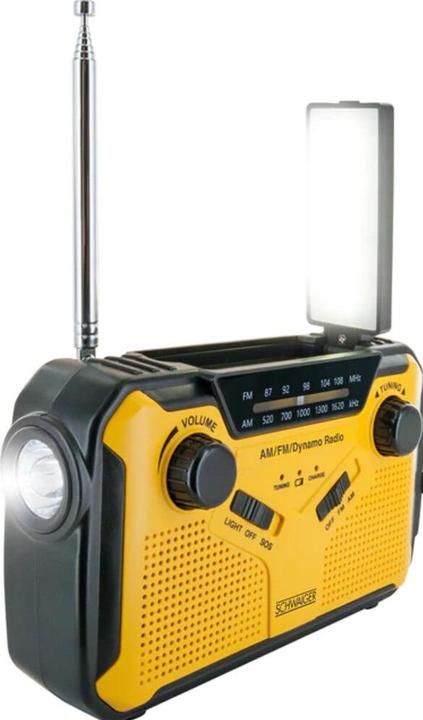 Produktbild Schwaiger Solar-Kurbelradio mit LED Leuchte (FM, AM)