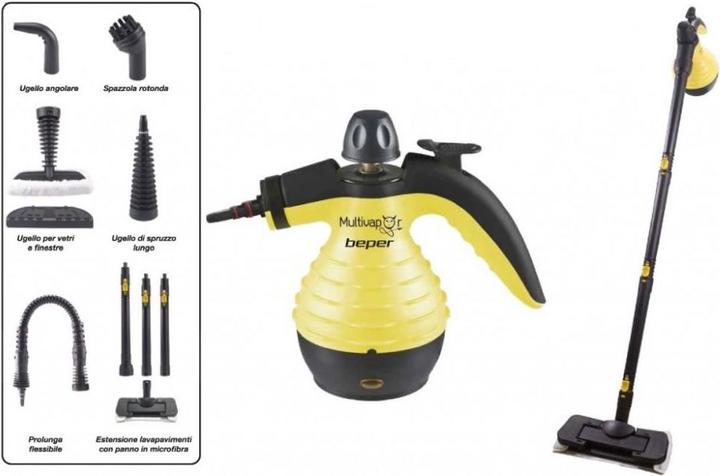 Actual product image Beper Cleaner and Broom Cleaner 10in1 (3.20 bar, 1050 W)