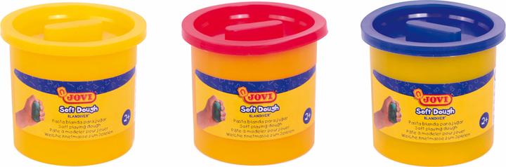 Image du produit Jovi Pâte à modeler Soft Dough Blandiver rouge/jaune/bleu UE=3 boîtes