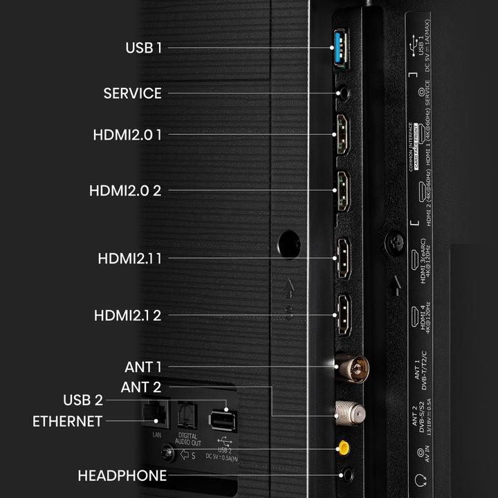 Actual product image Hisense TV 65UXKQ (65", UXK, Mini-LED, 4K, 2023)