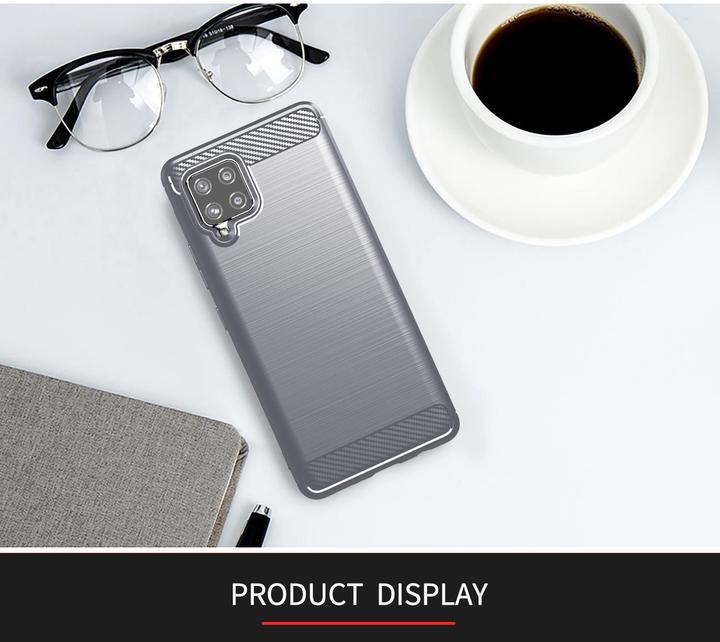 Immagine prodotto Cadorabo TPU Ultra sottile in acciaio inossidabile al carbonio Combi Cover (Samsung Galaxy A42 5G)