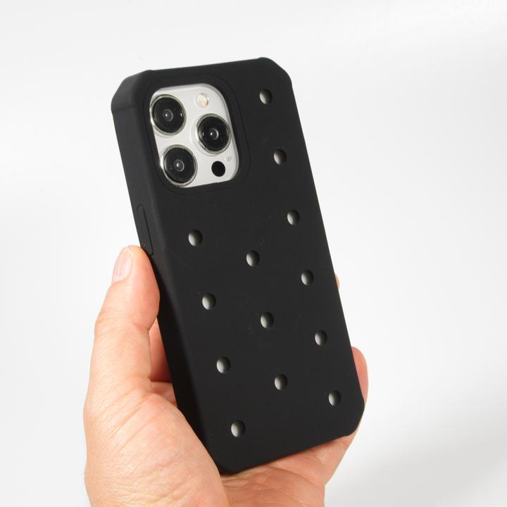 Immagine prodotto PhoneLook Coperchio Coperchio in silicone spesso con fori per l'inserimento di adesivi (Apple iPhone 14 Pro)