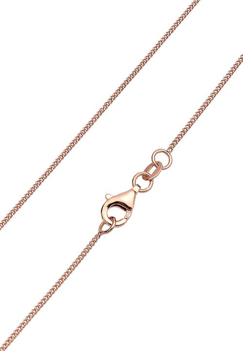 Produktbild Elli Halskette Basic Solitär Kristalle 925 Silber (925 Sterling Silber Rosegold, Glaskristall, 45 cm)