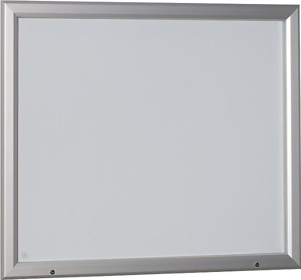 Actual product image eurokraft pro Showcase, aluminum frame, for indoor and outdoor use (Magnet board, 124.5 x 106.5 cm)
