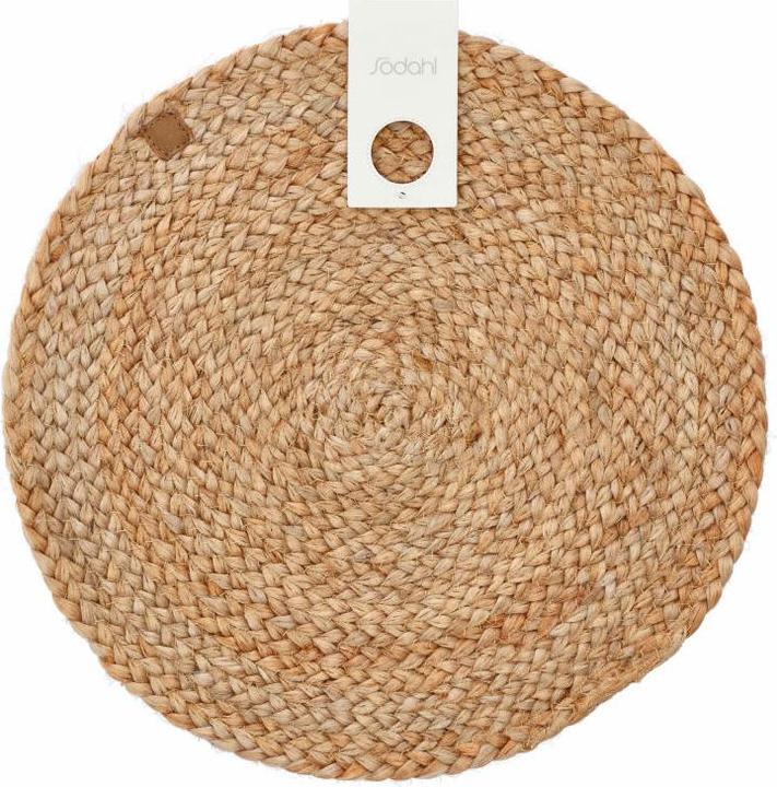 Actual product image Södahl Placemat Its all Ø 35 cm, Light brown (1 x, 35 x 35 cm)