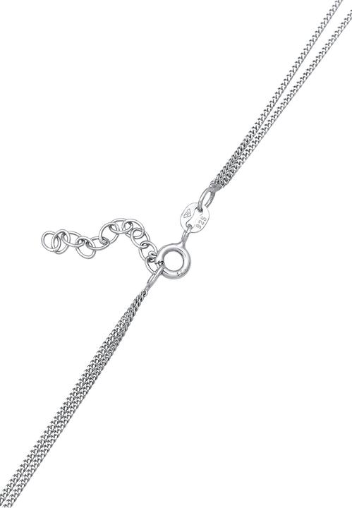 Actual product image Elli Necklace Layer Star Astro Crystals 925 Silver (Glass crystal, 925 sterling silver, 40 cm)