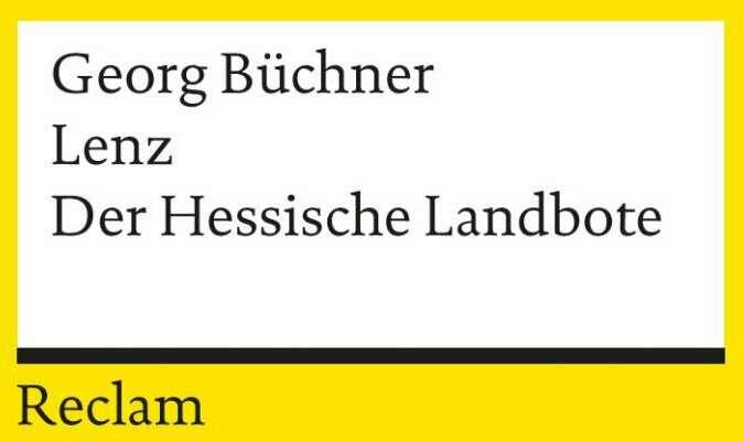 Produktbild Lenz. Der hessische Landbote (Deutsch, Georg Büchner, 1986)