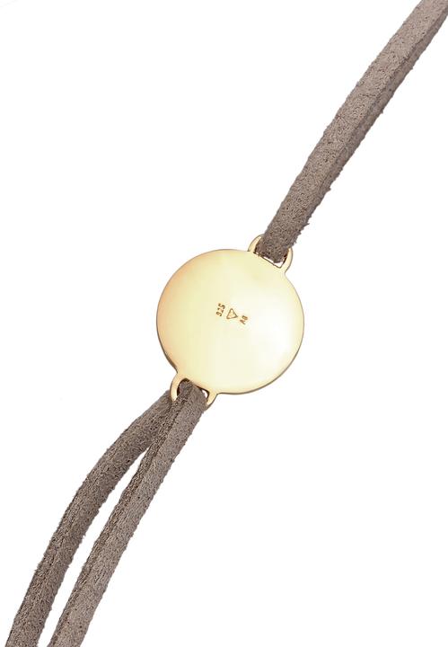 Image du produit Elli Choker, plaquette, chaîne textile (Similicuir, Argent sterling 925, Pas de pierres précieuses, 36 cm)