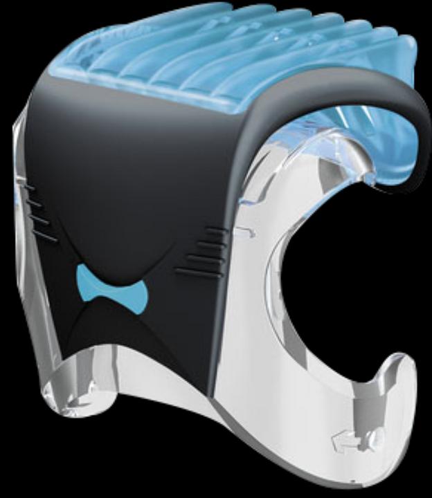 Produktbild Braun Bartschneideraufsatz schwarz blau transparent (1 x)
