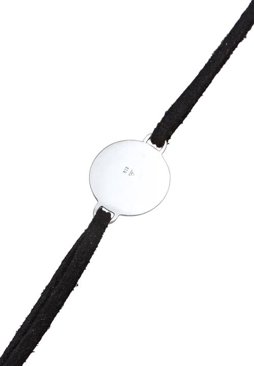 Produktbild Elli Choker, Plättchen, Textil-Kette (Kunstleder, 925er Sterling Silber, No Stein, 36 cm)