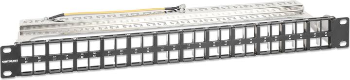 Actual product image Intellinet 48-port patch panel, shielded and unequipped, 1 U