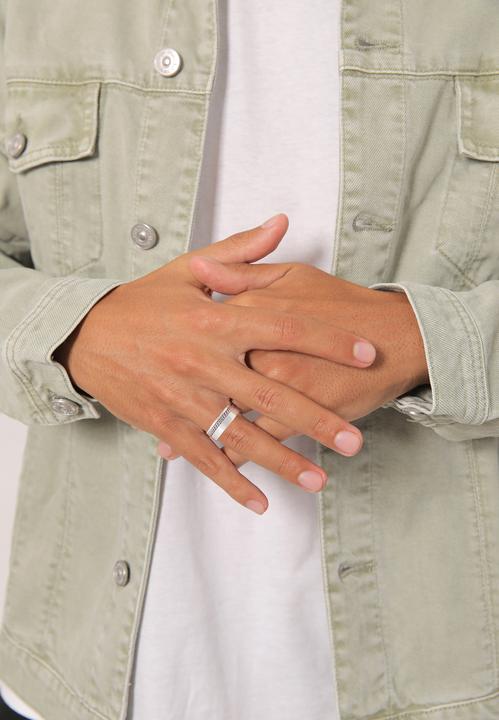 Produktbild Kuzzoi Ring Herren Bandring Chunky Chain 925 Silber (66, 925 Silber)