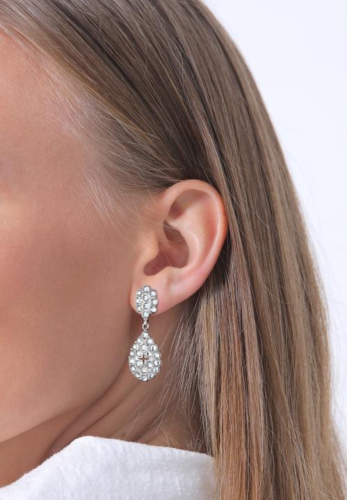 Image du produit Elli PREMIUM Boucles d'oreilles cristal Chandelier Glamour 925 argent rhodié (Cristal de verre, Argent sterling 925)