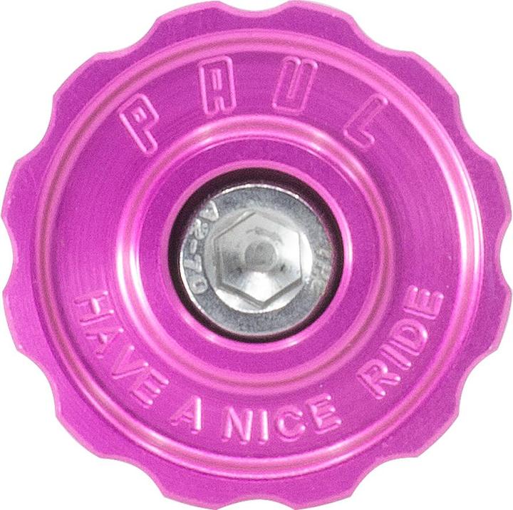 Actual product image Paul Component Engineering Paul Component Stem Cap, 1 1/8", pink